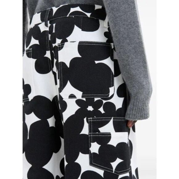 Marni Trousers Floral Print Pants in Black 48 New Unisex Trousers - Picture 13 of 16